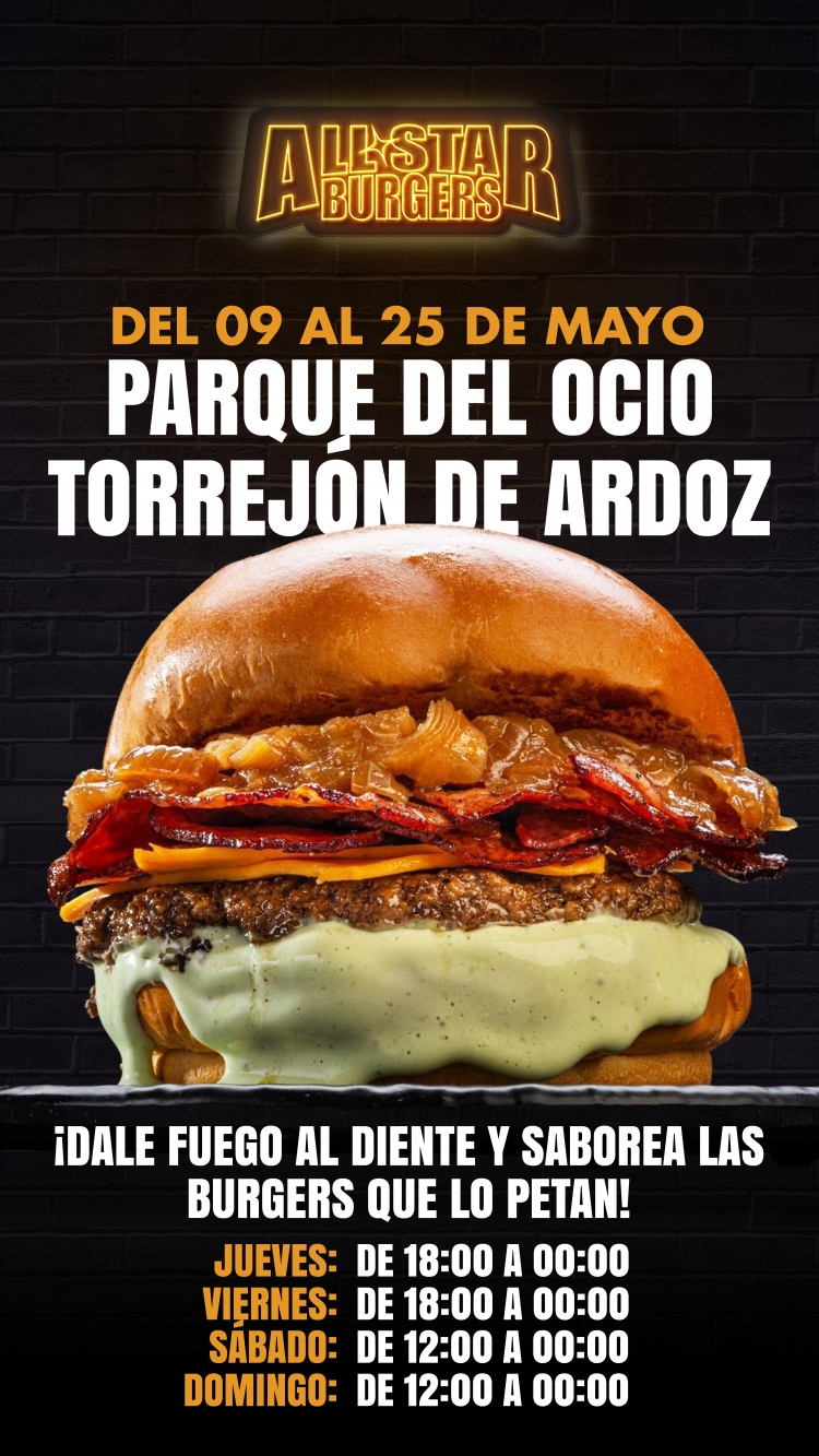 Llega a Torrejón de Ardoz «All Star Burgers» con las hamburguesas más top del país